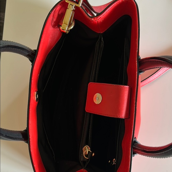 Milly Red Leather Handbag - Picture 4 of 5